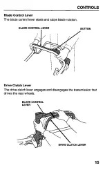 Preview for 17 page of Honda HRC215SXA Owner'S Manual