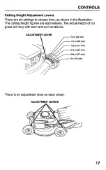 Preview for 19 page of Honda HRC215SXA Owner'S Manual