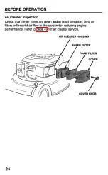 Preview for 26 page of Honda HRC215SXA Owner'S Manual