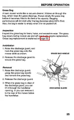 Preview for 27 page of Honda HRC215SXA Owner'S Manual