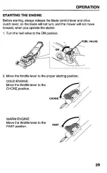 Preview for 31 page of Honda HRC215SXA Owner'S Manual