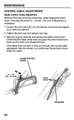 Preview for 56 page of Honda HRC215SXA Owner'S Manual