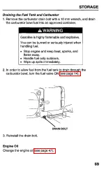 Preview for 71 page of Honda HRC215SXA Owner'S Manual