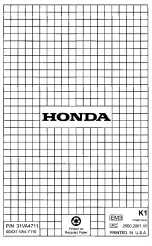 Preview for 89 page of Honda HRC215SXA Owner'S Manual