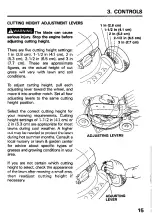 Предварительный просмотр 17 страницы Honda HRC216 Owner'S Manual