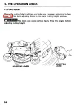 Предварительный просмотр 26 страницы Honda HRC216 Owner'S Manual