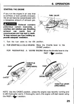 Предварительный просмотр 27 страницы Honda HRC216 Owner'S Manual