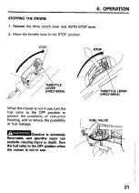 Предварительный просмотр 33 страницы Honda HRC216 Owner'S Manual