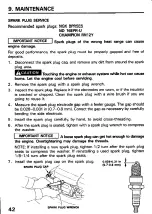 Предварительный просмотр 44 страницы Honda HRC216 Owner'S Manual