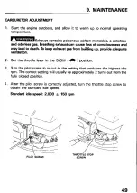 Предварительный просмотр 51 страницы Honda HRC216 Owner'S Manual