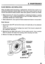 Preview for 53 page of Honda HRC216 Owner'S Manual