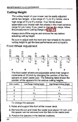 Preview for 66 page of Honda HRC7018 Owner'S Manual