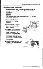 Preview for 81 page of Honda HRC7018 Owner'S Manual