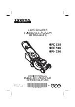 Preview for 1 page of Honda HRD535 Owner'S Manual