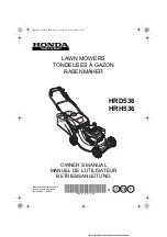 Preview for 1 page of Honda HRD536 Owner'S Manual