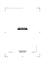 Предварительный просмотр 87 страницы Honda HRD536 Owner'S Manual