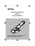 Honda HRJ216 Owner'S Manual preview