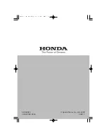 Preview for 70 page of Honda HRJ216 Owner'S Manual