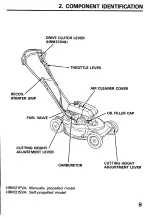 Preview for 11 page of Honda HRM21PVA Owner'S Manual