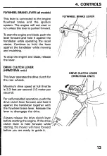 Preview for 15 page of Honda HRM21PVA Owner'S Manual