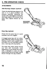 Preview for 18 page of Honda HRM21PVA Owner'S Manual