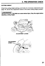 Preview for 23 page of Honda HRM21PVA Owner'S Manual