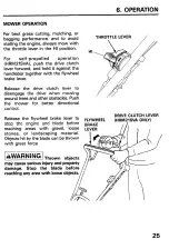 Preview for 27 page of Honda HRM21PVA Owner'S Manual