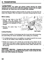 Preview for 34 page of Honda HRM21PVA Owner'S Manual