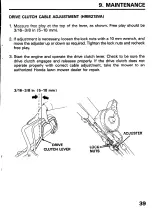 Preview for 41 page of Honda HRM21PVA Owner'S Manual