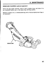 Preview for 43 page of Honda HRM21PVA Owner'S Manual