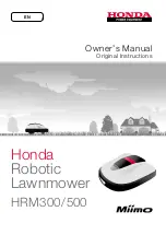 Honda HRM300/500 Owner'S Manual preview