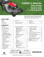 Honda HRN216PKA Owner'S Manual preview