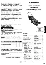 Preview for 55 page of Honda HRN536C Operator'S Manual