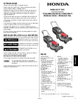 Preview for 73 page of Honda HRN536CVKEA Owner'S Manual