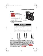 Preview for 29 page of Honda HRR216TKA Harmony II Owner'S Manual