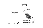 Предварительный просмотр 66 страницы Honda HRR216TKA Harmony II Owner'S Manual