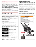 Preview for 2 page of Honda HRR216VKUA Owner'S Manual