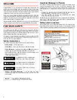 Preview for 2 page of Honda HRS216PKUA Owner'S Manual