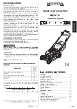 Preview for 17 page of Honda HRX 476 VYE Owner'S Manual