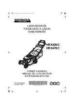 Preview for 1 page of Honda HRX426C Owner'S Manual