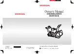 Предварительный просмотр 1 страницы Honda HS1336i Owner'S Manual