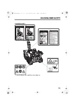 Предварительный просмотр 13 страницы Honda HS1336i Owner'S Manual