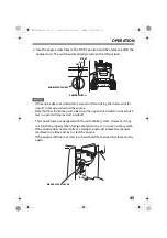 Предварительный просмотр 47 страницы Honda HS1336i Owner'S Manual