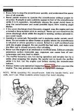 Предварительный просмотр 6 страницы Honda HS521 Owner'S Manual