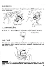 Предварительный просмотр 8 страницы Honda HS521 Owner'S Manual