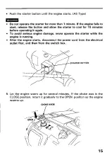 Предварительный просмотр 16 страницы Honda HS521 Owner'S Manual