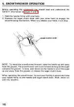 Предварительный просмотр 17 страницы Honda HS521 Owner'S Manual