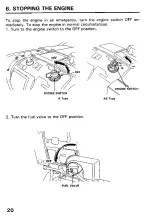 Предварительный просмотр 21 страницы Honda HS521 Owner'S Manual