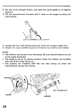 Предварительный просмотр 29 страницы Honda HS521 Owner'S Manual