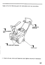 Предварительный просмотр 38 страницы Honda HS521 Owner'S Manual